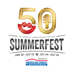 Summerfest 50 years logo