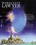 A photo of the cover of Marquette Lawyer