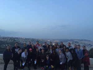 Group photo of Marquette Law students that traveled to Israel