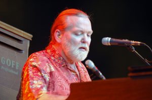 Singer Geg Allman plays the keyboard.