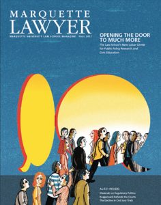 Marquette Lawyer Magazine Cover Fall 2017