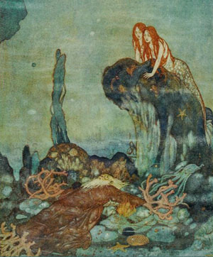 Illustration of Ariel's Song from The Tempest