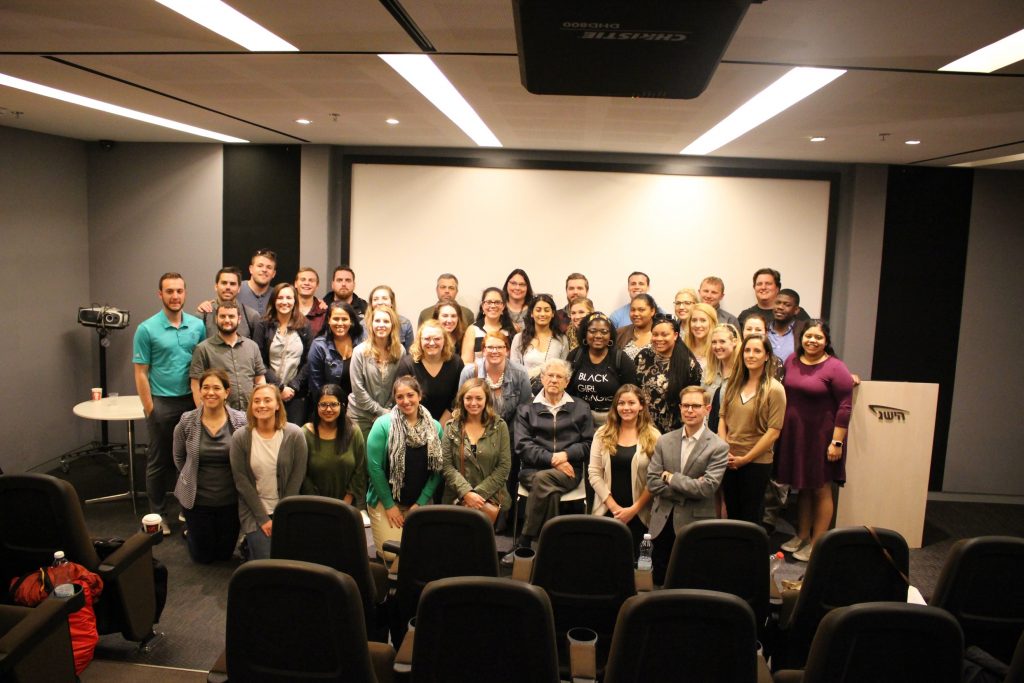 MU Law students with retired Israeli Supreme Court Justice Aharon Barak