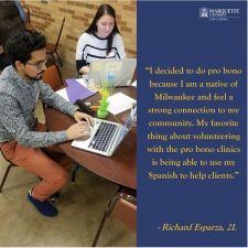 2L Richard Esparza's comments on pro bono work