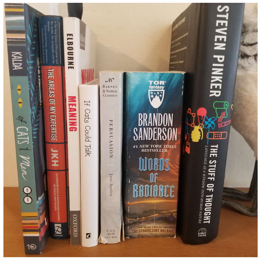 books on a shelf