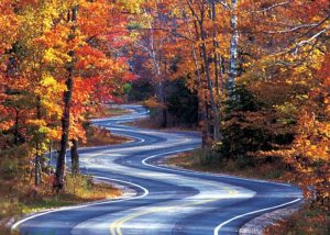 An image of fall in Door County, Wisconsin