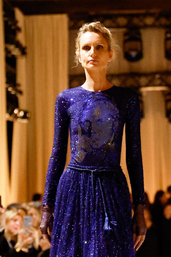 The last piece of fashion shown as part of the Spring/Summer 2026 Armani show