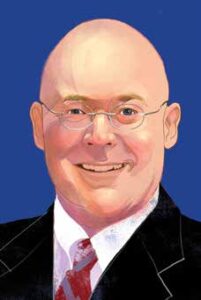 Headshot art of Professor Chad M. Oldfather