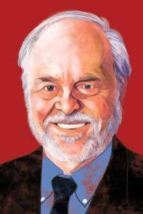 Headshot art of Professor David R. Papke