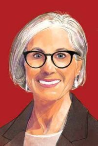 Headshot art of Professor Lisa A. Mazzie