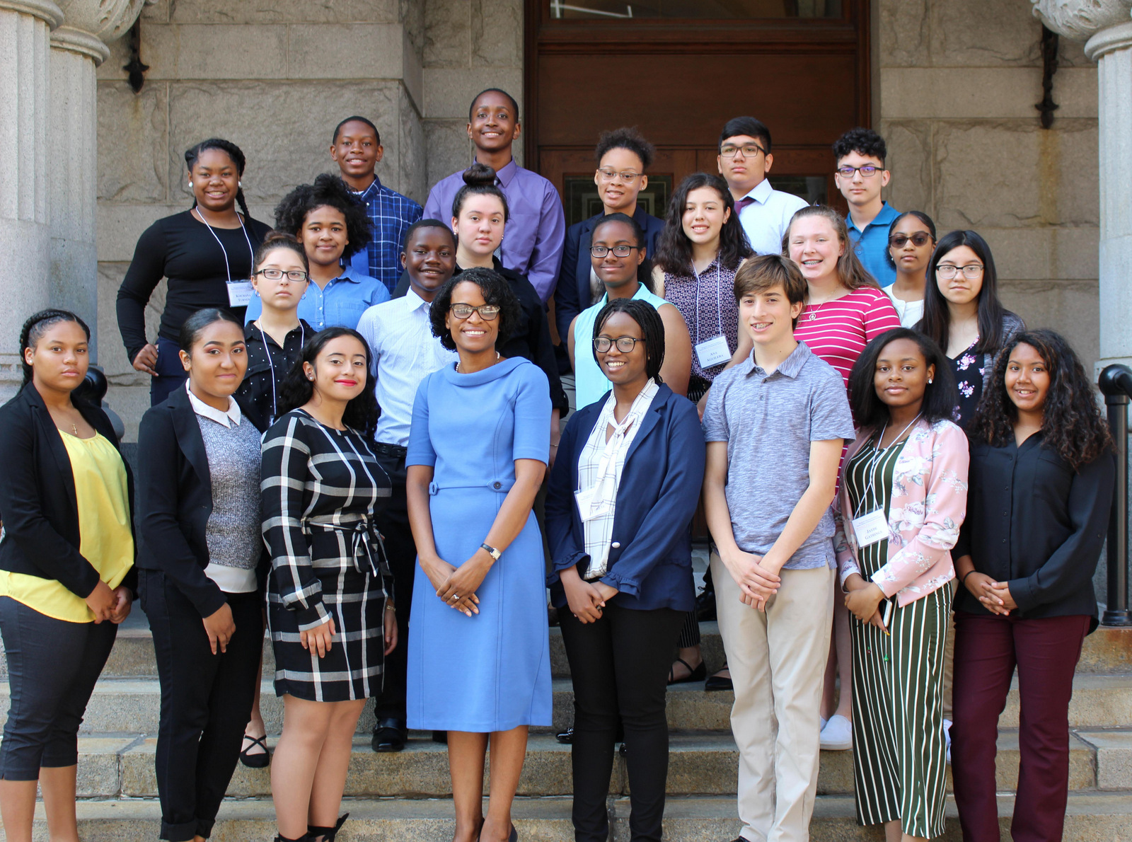 Summer Youth Institute students & founder in 2018