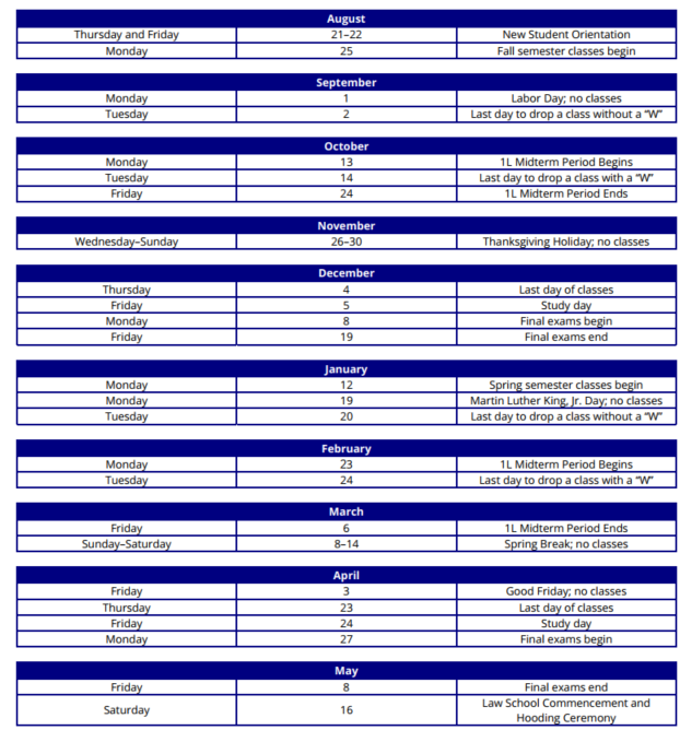 2025-2026 Academic Calendar 