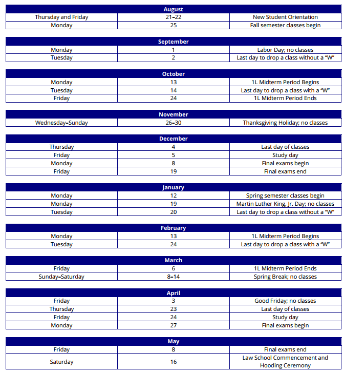 AY Calendar 2025-2026