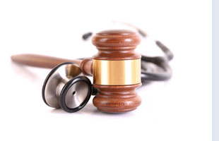 gavel, stethoscope