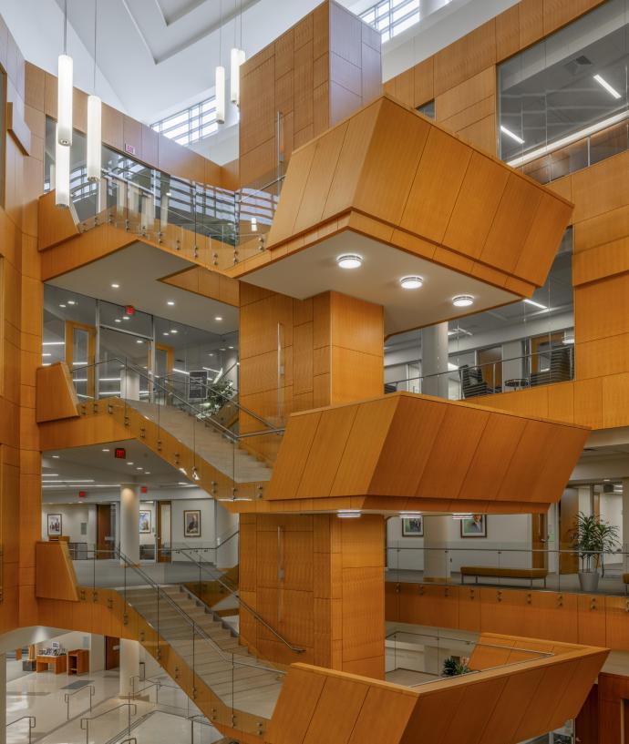 Eckstein Hall interior staircase